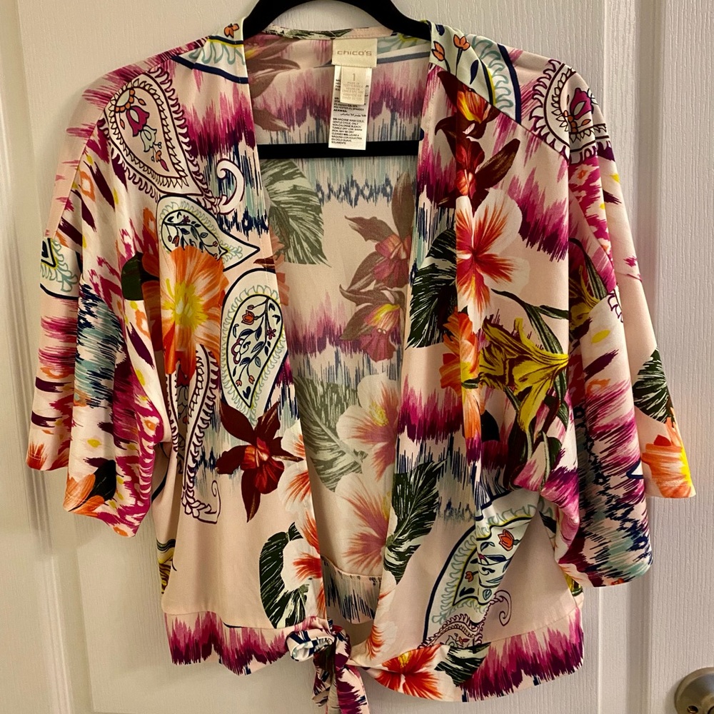 Chicos tie front top